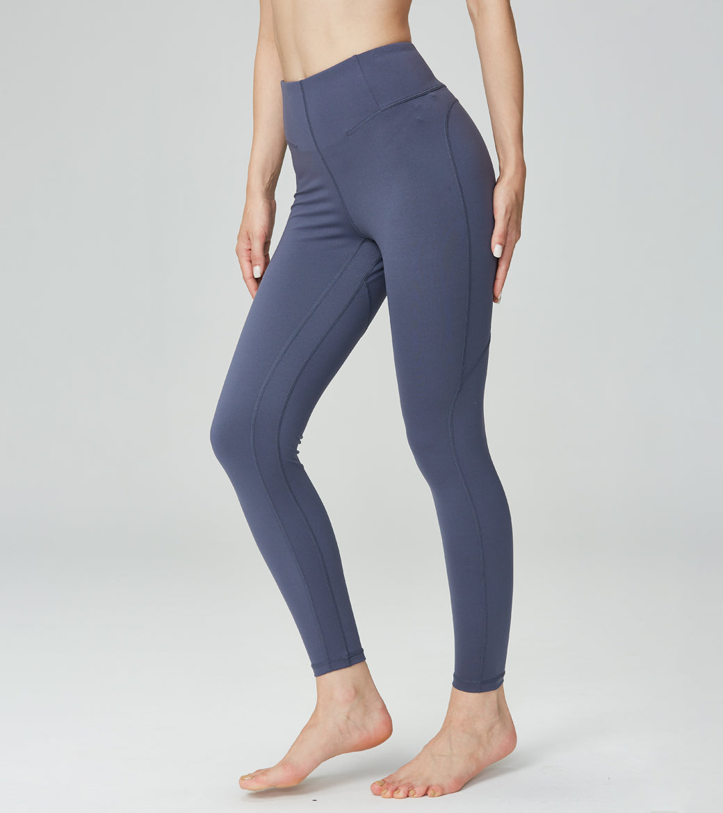 LOVESOFT Women's Dark Blue Tight-fitting High-waist Hip-lifting Leggings
